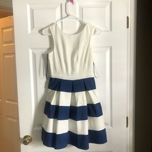 NWT Blue & White striped dress